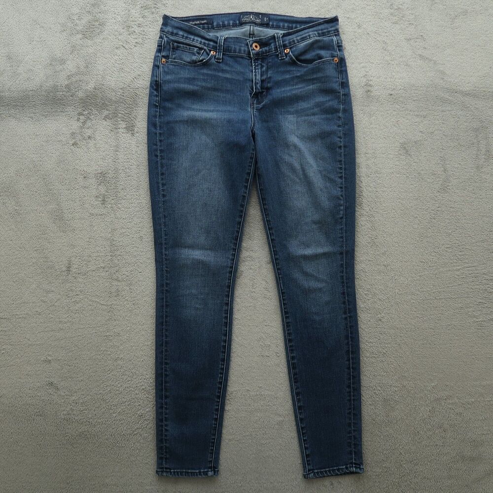 Lucky Brand Jeans Women's Size 6A Blue Low-Rise Brooklyn Skinny Denim 29" Inseam